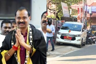 Thiruvananthapuram Mayor VV Rajesh traffic Violation