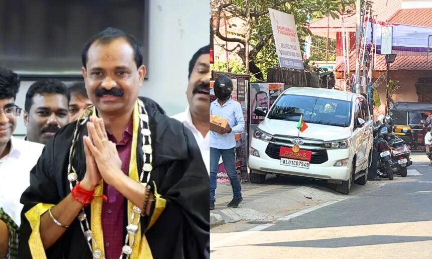 Thiruvananthapuram Mayor VV Rajesh traffic Violation